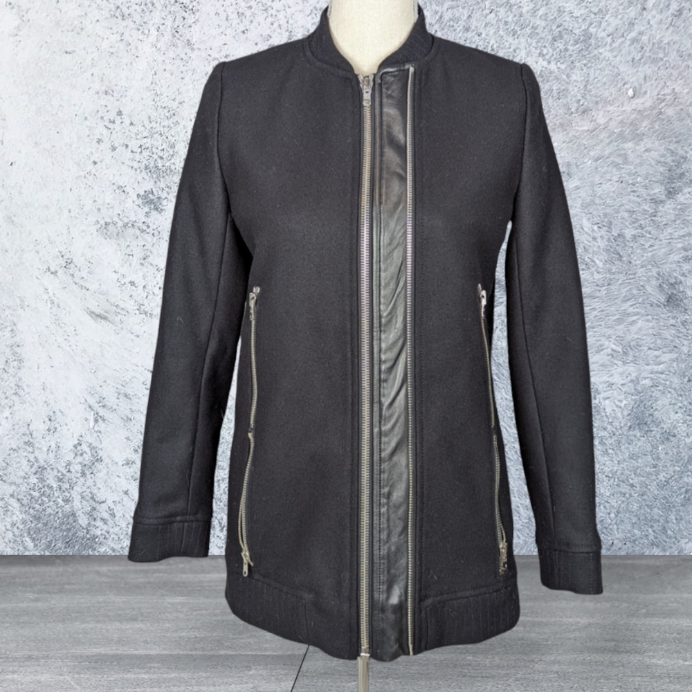 The Kooples Black Cashmere Wool Jacket